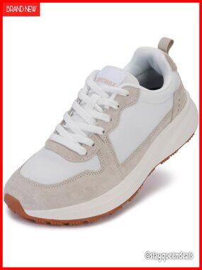 Wide Toe Box Athletic Sneakers Suede Mesh Comfort Walking Shoes